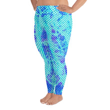 Load image into Gallery viewer, Varichrome Kyanite Plus Size Mermaid Leggings