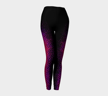Load image into Gallery viewer, Magenta Wave Shadow Mermaid Leggings