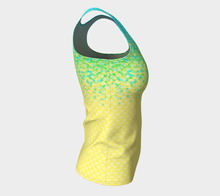 Load image into Gallery viewer, Seafoam Luminescent Mermaid Long Tank Top