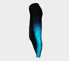 Load image into Gallery viewer, Aquamarine Shadow Mermaid Yoga Leggings