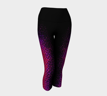Load image into Gallery viewer, Magenta Wave Shadow Mermaid Yoga Capris