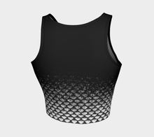 Load image into Gallery viewer, Black Pearl Shadow Mermaid Crop Top