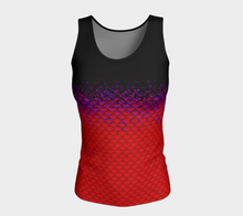 Load image into Gallery viewer, Red Tide Shadow Mermaid Long Tank Top