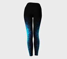 Load image into Gallery viewer, Aquamarine Shadow Mermaid Yoga Leggings