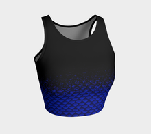 Load image into Gallery viewer, Ultramarine Shadow Mermaid Crop Top