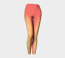 Load image into Gallery viewer, Coral Luminescent Mermaid Leggings