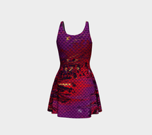 Load image into Gallery viewer, Berry Crush Prismatic Flare dress