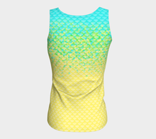 Load image into Gallery viewer, Seafoam Luminescent Mermaid Long Tank Top