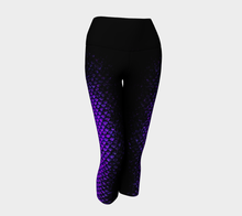 Load image into Gallery viewer, Ultraviolet Shadow Mermaid Yoga Capris