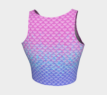 Load image into Gallery viewer, Pink Pearl Luminescent Mermaid Crop Top