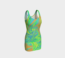 Load image into Gallery viewer, Wild Lime Prismatic Bodycon Dress