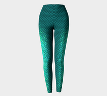 Load image into Gallery viewer, Deep Sea Luminescent Mermaid Leggings