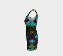 Load image into Gallery viewer, Plasma Rain Prismatic Bodycon Dress