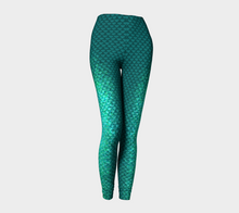 Load image into Gallery viewer, Deep Sea Luminescent Mermaid Leggings