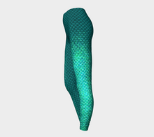 Load image into Gallery viewer, Deep Sea Luminescent Mermaid Leggings