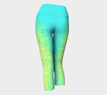 Load image into Gallery viewer, Seafoam Luminescent Mermaid Yoga Capris