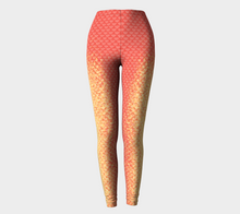 Load image into Gallery viewer, Coral Luminescent Mermaid Leggings