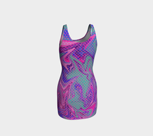Load image into Gallery viewer, Vapor Wave Prismatic Bodycon Dress
