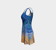 Load image into Gallery viewer, Beach Babe Prismatic Flare Dress
