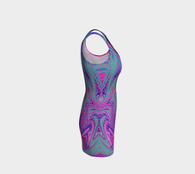 Load image into Gallery viewer, Vapor Wave Prismatic Bodycon Dress
