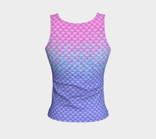 Load image into Gallery viewer, Pink Pearl Luminescent Mermaid Tank Top
