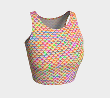 Load image into Gallery viewer, Rainbow Jelly Spectrum Mermaid Crop Top
