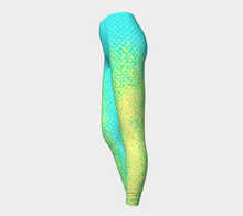 Load image into Gallery viewer, Seafoam Luminescent Mermaid Leggings
